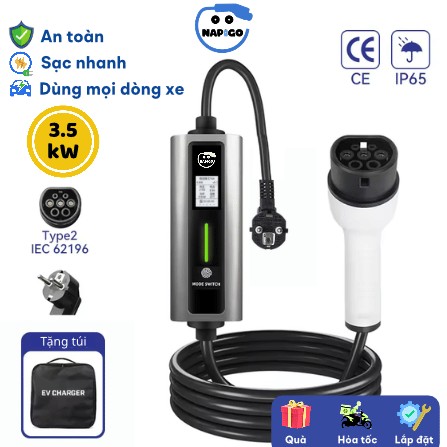 Bộ sạc di động 3,5kW NAPIGO